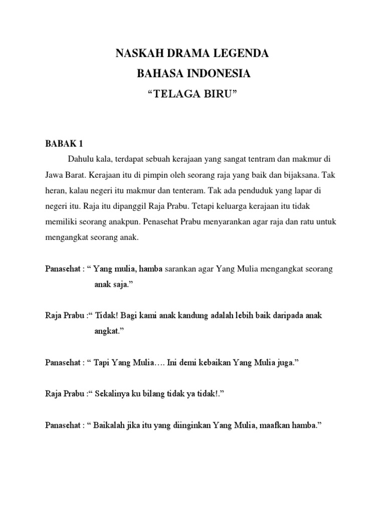 Naskah Drama Legenda