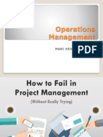 How To Fail in Project Management