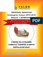 PROPOSAL TFT Wilayah Sumbagut 2019-2