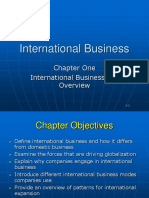 Chapter One International Business: An