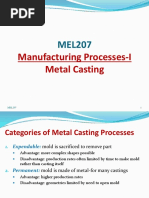 Manufacturing Processes-I Metal Casting