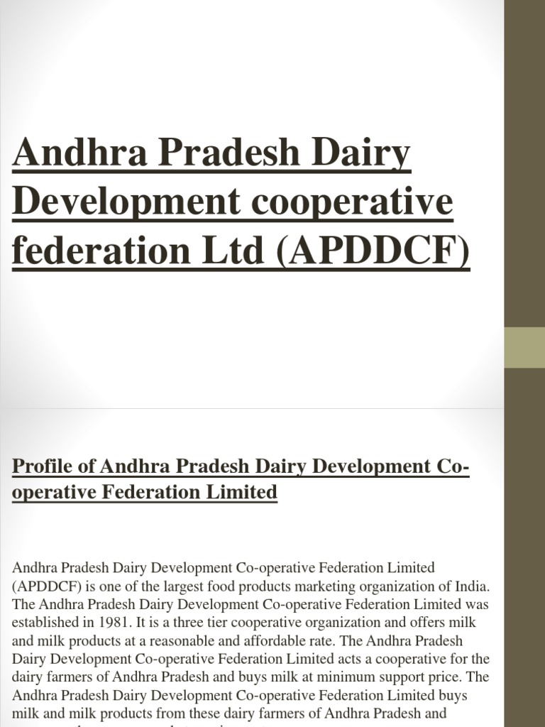 Cooperative Vijaya PDF Milk Dairy Farming