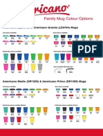 Family Mug Colour Options: Americano (LE9575) & Americano Grande (LE9704) Mugs