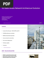 5G Radio Access Network Architecture Evolution