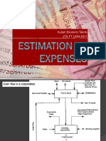 Estimation of Expenses