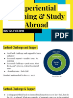 Ids154 Fall 18 Experiential Learning Study Abroad