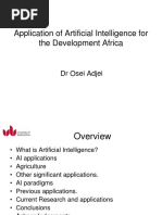 Application of Artificial Intelligence For The Development Africa