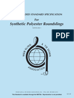 Synthetic Polyester Roundslings: Recommended Standard Specification