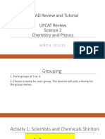 AHEAD Review and Tutorial UPCAT Review Science 2 Chemistry and Physics