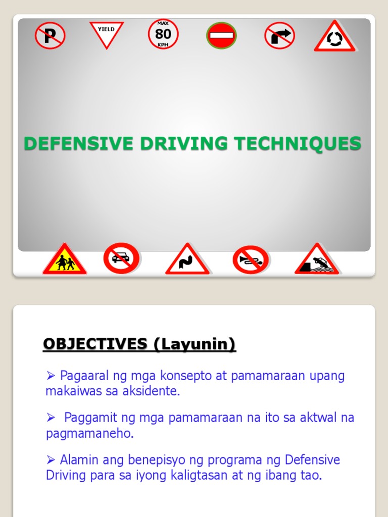 Defensive Driving Pdf Traffic Driving