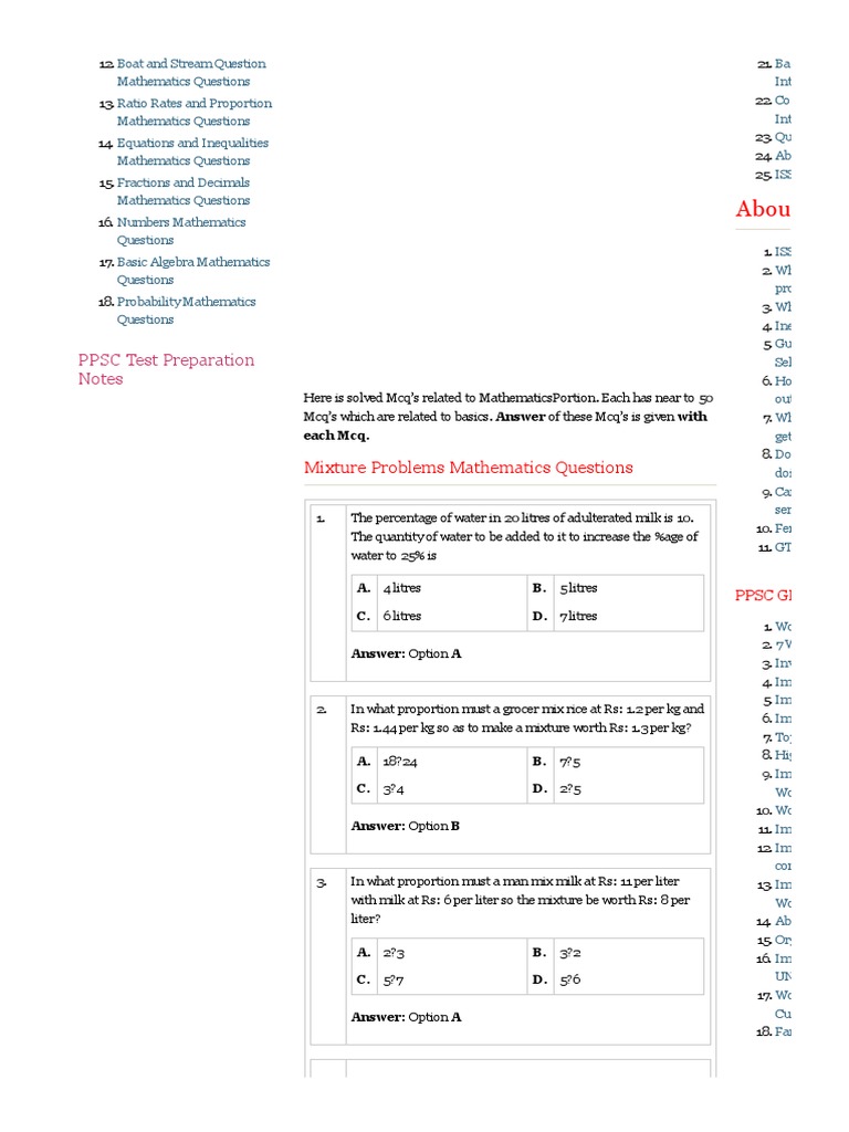FPSC Website Downtime Notification | PDF | Ratio | Teaching Mathematics