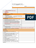 Daily science lesson log template