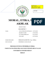 Makalah Moral, Etika Dan Akhlak