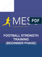 Football Strength Training (Beginner Phase)