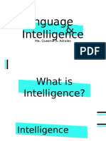 Languange and Intelligence