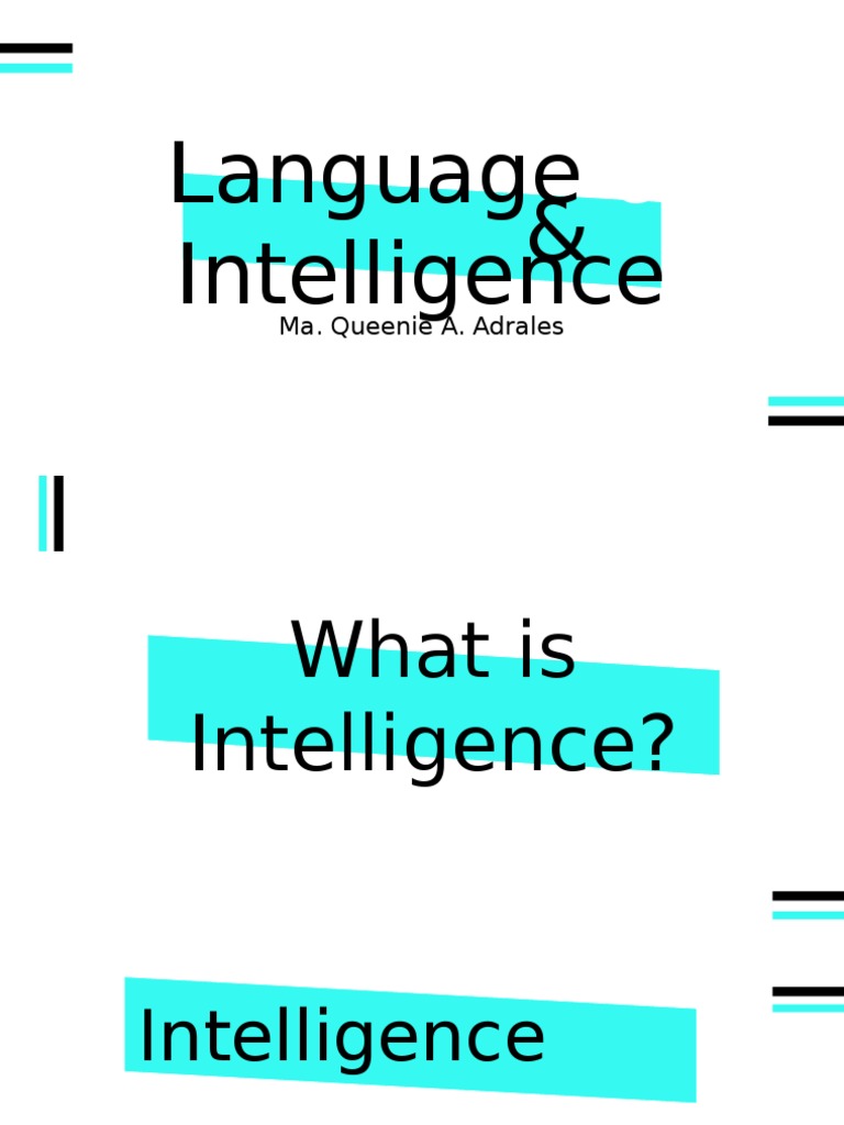 Languange and Intelligence | PDF | Intelligence Quotient | Prenatal ...