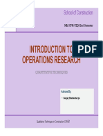 Lecture 1 Introduction To OR (Compatibility Mode) PDF
