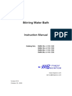 Stirring Water Bath: Instruction Manual