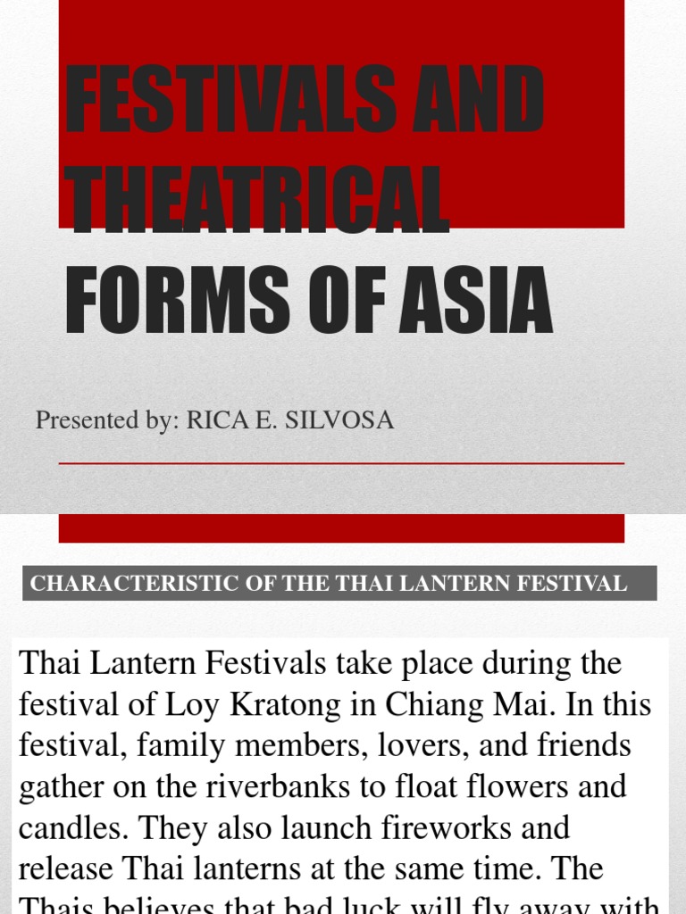 What Are The Theatrical Forms Of Festival In The Philippines