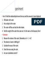 Archimedes Experiment Handout