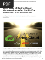 The Future of Spring Cloud Microservices After Netflix Era - DZone Microservices