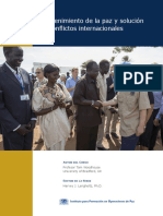 Peacekeeping and International Conflict Resolution Spanish PDF