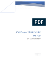 Joint Analysis by Cube Metod: Left Abutment of DHP