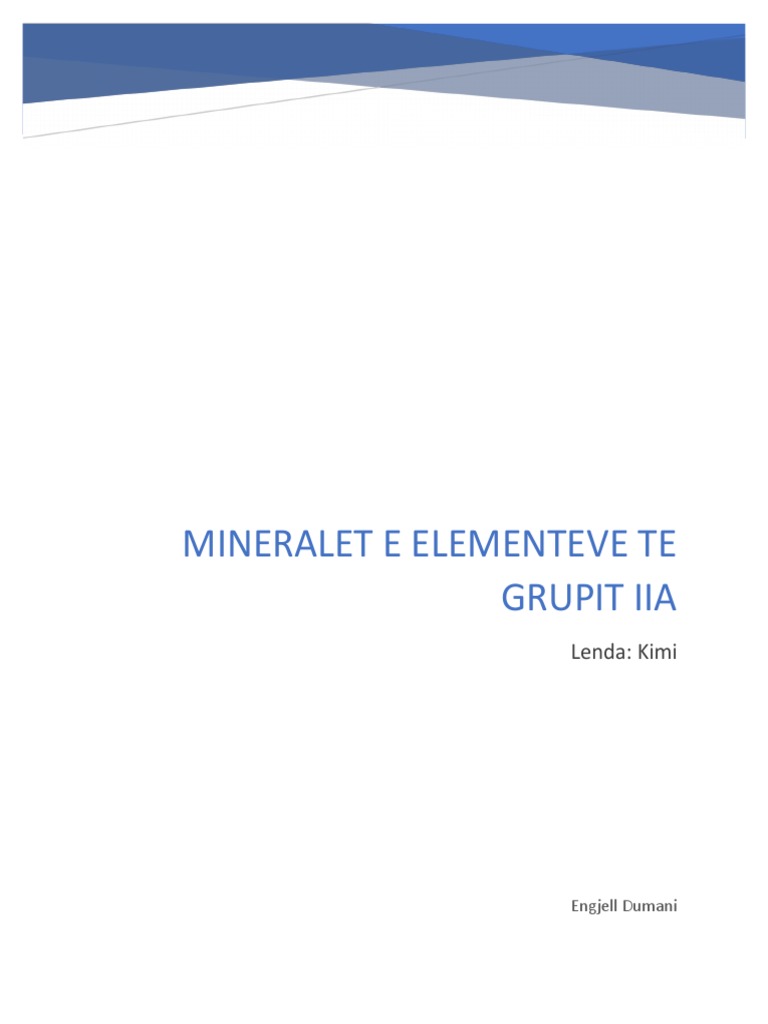 Minerale | PDF