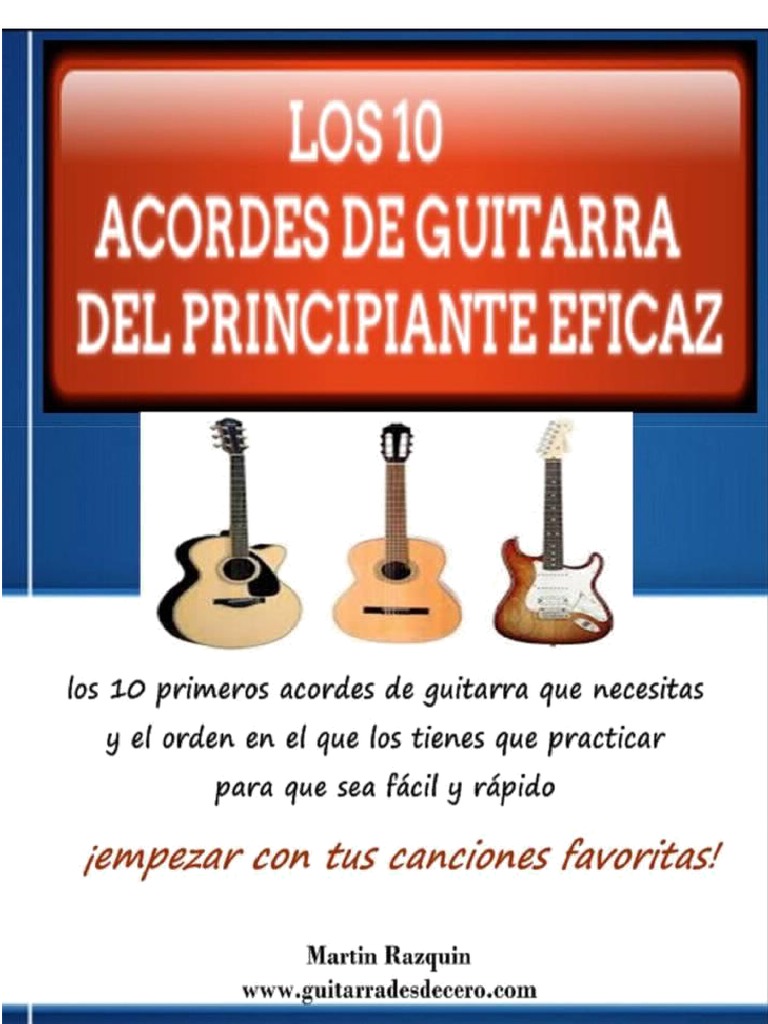 10 Acordes de Guitarra para Principiantes | PDF | Acorde (Música ...