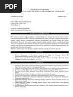 Software Engineering Final Outline