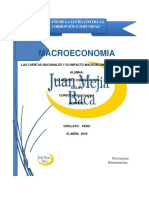 Las Cuentas Nacionales y Su Impacto Macroeconómico en El Peru