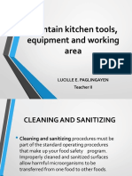 LEsson 2 Sanitizing Cleaning - PPT New