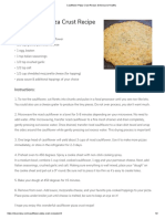 cauliflower pizza crust recipe  delicious   healthy