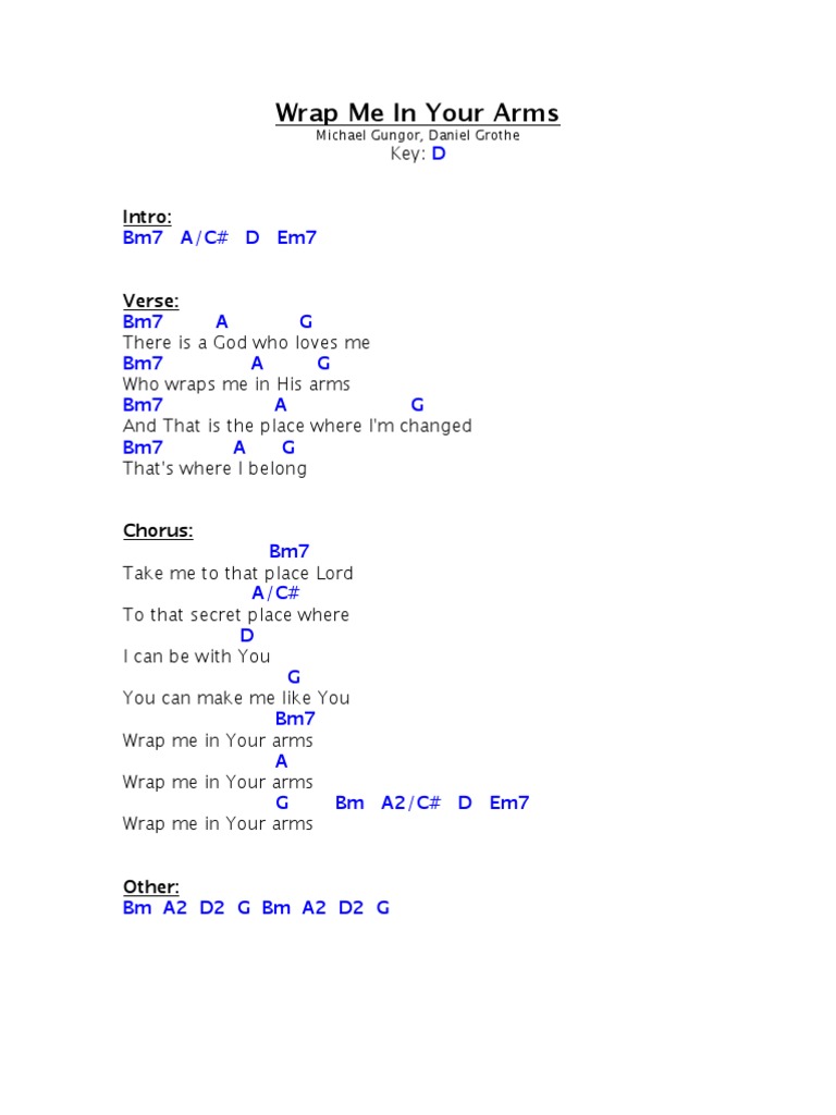 Wrap Me in Your Arms