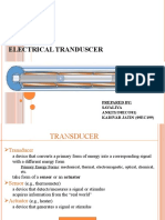 Electrical Tranduscer: Prepared By: Savaliya ANKIT (O8ECO81) Kadivar Jatin (09ec199)