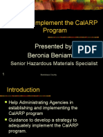 Implementing the CalARP Program