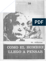 Como El Hombre Llego A Pensar - Sidorov PDF