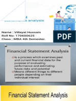 Presentation On Financial Statement Analysis