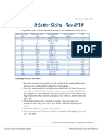 Circuit Setter Sizing - Rev.8/14: He Following Chart Is Recommended For Sizing ITT Bell and Gossett Circuit Setters