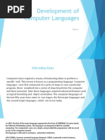 Development of Computer Languages