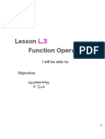 Lesson Function Operations
