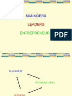 Managers, Leaders, Entrepreneurs