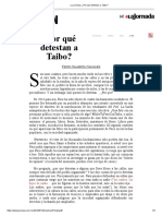 Por Qué Detestan A Taibo, de Pedro Salmerón Sanginés, La Jornada, 22-01-2019