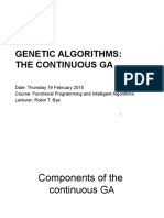 Genetic Algorithms: The Continuous Ga