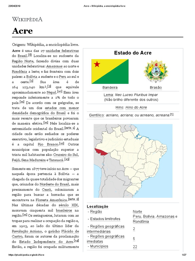 Brasil – Wikipédia, a enciclopédia livre