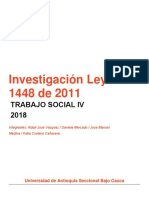 Ley 1448 de 2011 y desplazamiento forzado en Colombia