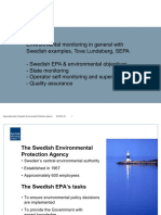 Environmental Monitoring in general with Swedish examples