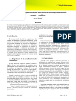 Normas Implementadas a Laboratorio de Metrologia Dimensional