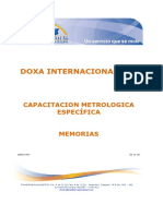 Capacitacion Metrologica Especifica 10 Horas 2011 Memorias