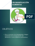 Prevención en Manipulación de Alimentos